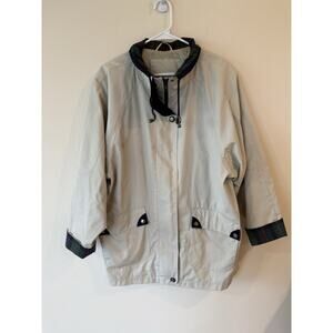 Vtg 1 Madison Women's Size X-Large Full Zip Jacket Barn Coat Outdoors Blue Plaid